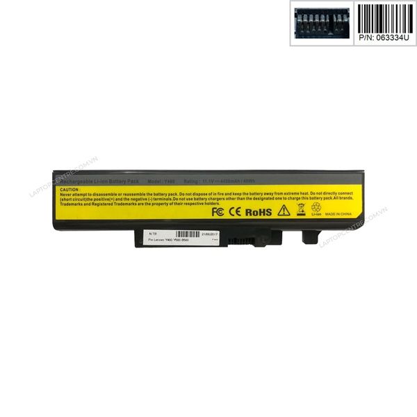  Pin Lenovo IdeaPad Y460 063334U 11.1V 4400mAh 6 cell & Y460A Y560 B560 (HCP +) 