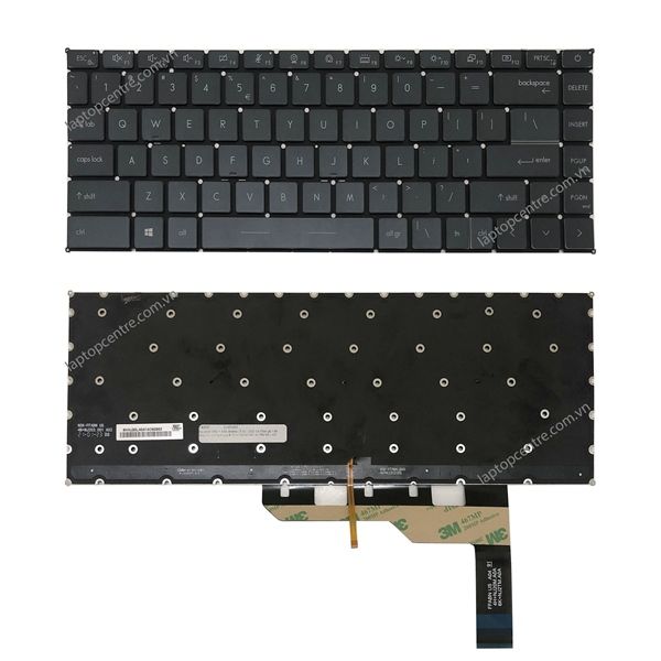  Bàn phím MSI Modern 15 A11 2021 US Phím ghi Chữ trắng Đèn Không khung & 15 A11M A11MU A11SB MS-1552 (ORG +) 
