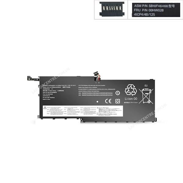  Pin Lenovo ThinkPad X1 Carbon Gen 4 00HW028 15,2V 52Wh 3290mAh & Yoga 14 2016 (ORG +) 