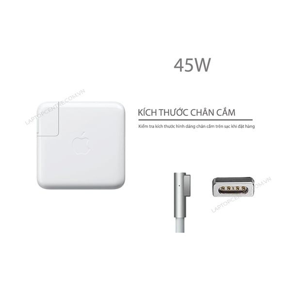  Sạc Macbook 45W 14.85V 3.05A chân hút Magsafe 2 năm 2012 hình vuông & Macbook Air 2 MD592 A1465 A1436 (ORG +) 