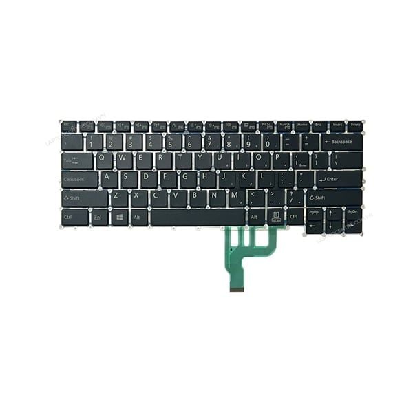  Bàn phím Fujitsu U9310 9U13A2 US Phím đen Chữ trắng & U9310X U9311 U9311A U9311X U937 U938 U939 U939X 5U13A2 9U13A1 9U13A2 9X13A2 (ORG +) 