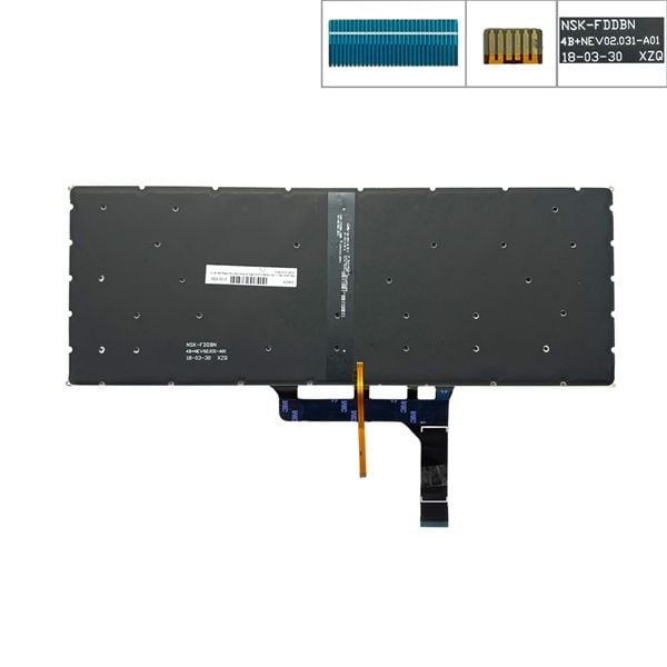  Bàn phím MSI GS Stealth Gaming GS65 NSK-FDCBN US Phím ghi Chữ trắng Đèn Không khung & GF63 8RC GF63 8RD Modern 14 A10RB (ORG +) 