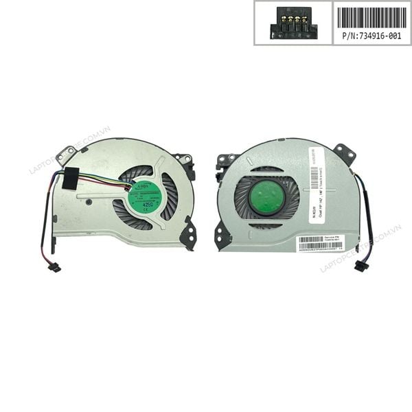  Quạt HP Pavilion 14Z 734916-001 5V 0,4A 4 chân CPU & 14F 14B 15E (ORG +) 