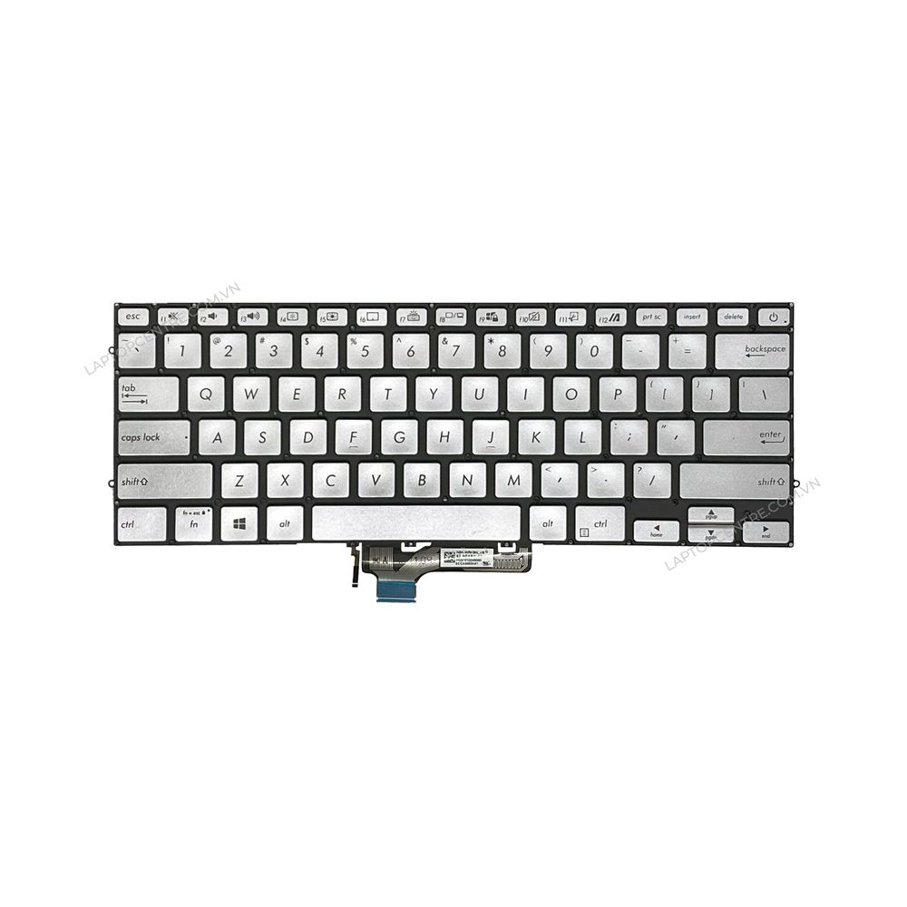  Bàn phím Asus ZenBook UX431 9Z. NFKBN.K01 US Phím bạc Chữ đen Đèn & UX431FA (ORG +) 
