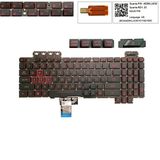  Bàn phím Asus TUF Gaming FX80 US Phím đen Chữ đỏ Đèn & FX80GD FX80GE FX80GM FX86 FX504 FX505 (ORG +) 