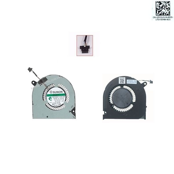  Quạt Dell G Series 15 G5 5505 MG75090V1-C200-S9A 5V 0,5A 4 chân CPU (ORG +) 