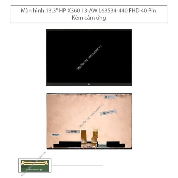  Màn hình 13.3 HP Spectre X360 13 AW ATNA33TP01-0 L63534-440 3840x UHD IPS 60HZ 40 chân Oled Cảm ứng (ORG +) 