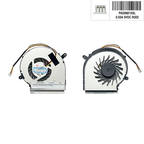  Quạt MSI GE Raider GE62 PAD06015SL-N302 5V 0,55A 3 chân GPU & GE72 PE60 PE70 GL62 MS 1795 MS 1791 MS 16J2 (OEM +) 