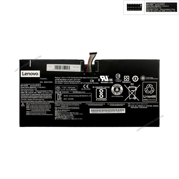  Pin Lenovo IdeaPad Miix 720 L15L4PC3 40Wh 7.72V 5181mAh & MIIX5Pro (ORG +) 