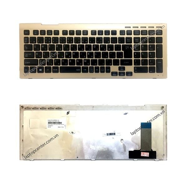  Bàn phím Nec Lavie LL750MS Song ngữ Japan Phím đen Chữ trắng Số Kèm khung Viền Vàng & LL750GS (ORG +) 