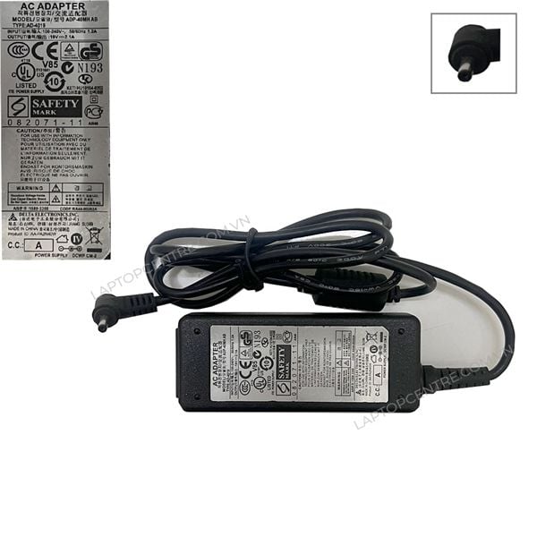  Sạc 40w 19V 2.1A chân 3.0x1.1 hình chữ nhật & NP900X3A NP905 NP915 NP940 (HCP +) 