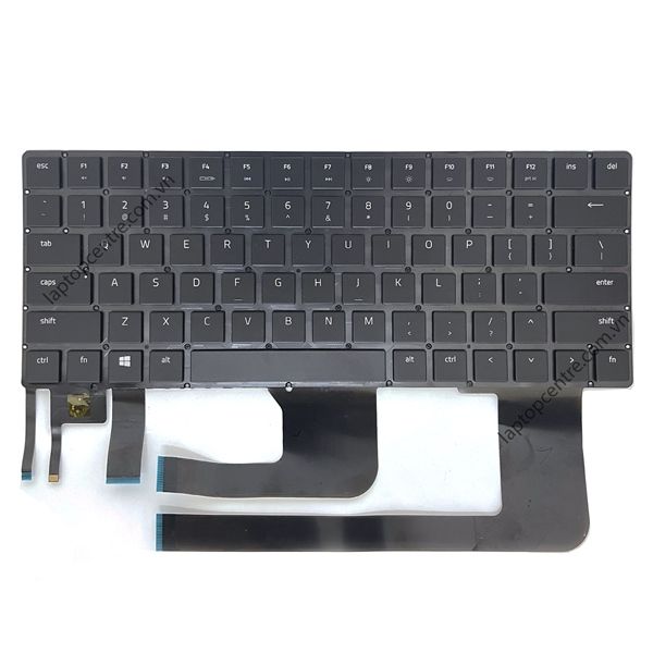  Bàn phím HP Razer Blade 15 RZ09 0238 2018 12255327-00 US Phím Đen Chữ trắng Xuyên đèn Không khung & RZ09 02385 02386 0288 (ORG +) 