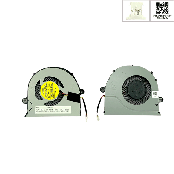  Quạt Acer Aspire E5 571 DFS561405FLOT FCN472Q0FATN00 5V 0,5A 3 chân CPU & E5 471 V3 572G E5 575 E5 574 E5 573 F5 571 (ORG +) 