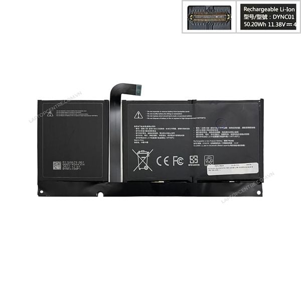  Pin Surface Pro 8 DYNC01 96BTA061H 11.38V 50.20Wh 4414mAh & 1982 1983 (ORG +) 