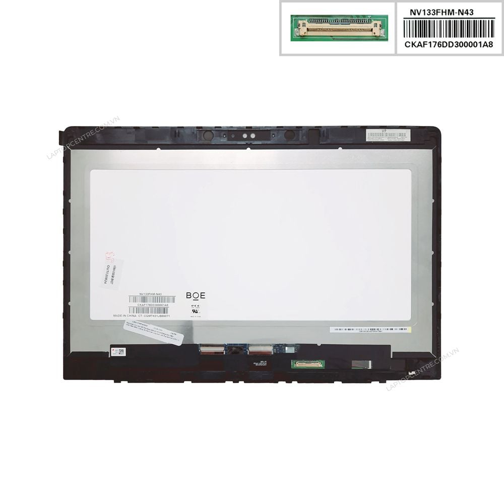  Màn hình 13.3 HP Elitebook 830 G5 NV133FHM-N43 FHD 1920x1080 60Hz Gương 30 chân Cảm ứng kèm viền B & 830 G6 (ORG -) 