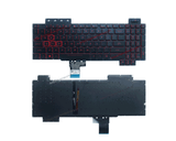  Bàn phím Asus TUF Gaming FX80 US Phím đen Chữ đỏ Đèn & FX80GD FX80GE FX80GM FX86 FX504 FX505 (ORG +) 