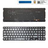  Bàn phím Asus A515 NSK-W45BU-US US Phím bạc Chữ đen Đèn & A515E A515EA (ORG +) 
