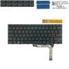  Bàn phím Asus Zenbook 14X UX3404V UK V221661A Phím Ghi đậm Chữ trắng Đèn Nút nguồn Không khung & Zenbook 14 OLED UP3404 V2216KFBE1 (ORG +) 
