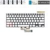  Bàn phím Asus ZenBook Flip 14 UX462 UK 9Z.NFKLN.T01 Phím bạc Chữ trắng Đèn Không khung & ZenBook Flip 14 UX462 UX462D UX462DA UX462FA UM462 UM462DA (ORG +) 