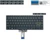  Bàn phím Asus VivoBook X421 US NSK-W30SB.01 Phím đen Chữ trắng Nút nguồn Không khung Nút Enter viền vàng & M433 E410 E410M A415 (ORG +) 