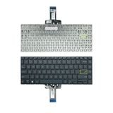  Bàn phím Asus VivoBook X421 US NSK-W30SB.01 Phím đen Chữ trắng Nút nguồn Không khung Nút Enter viền vàng & M433 E410 E410M A415 (ORG +) 