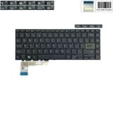  Bàn phím Asus VivoBook S14 X435 US NSK-W3ABU Phím đen Chữ trắng Đèn Nút nguồn Enter viền vàng Không khung & X435EA S435 S435EA-SB51 NSK-W37LN.A00 (ORG +) 