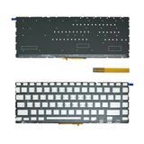  Bàn phím Asus VivoBook S14 X435 US NSK-W3ABU Phím đen Chữ trắng Đèn Nút nguồn Enter viền vàng Không khung & X435EA S435 S435EA-SB51 NSK-W37LN.A00 (ORG +) 