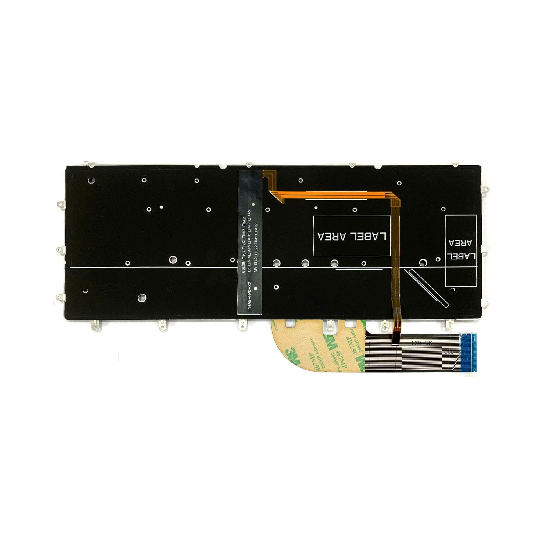  Bàn phím Dell XPS 13 9350 US 07DT14 Phím đen Chữ trắng Đèn & 9343 7347 7548 (ORG +) 