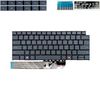  Bàn phím Dell Inspiron 14 Plus 7440 US 061X6W Phím Ghi xanh Chữ trắng Đèn không khung Nút AI & Inspiron 14 Plus 7441 7640 NSK-DAJABC_B01 (ORG +) 