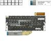  Bàn phím Dell XPS 13 9300 0T0HDM US Phím trắng Chữ đen Đèn & 9310 (ORG +) 