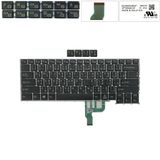  Bàn phím Fujitsu Lifebook U9310 NC05009-B527 Song ngữ Thái Phím đen Chữ trắng Không khung & U9310X U9311 U9311A U9311X U937 U938 U939 (ORG +) 