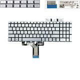  Bàn phím HP Pavilion 15 EG L99545-051 US Phím bạc Chữ đen Đèn Số Nút nguồn Không khung (ORG +) 