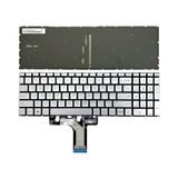  Bàn phím HP Pavilion 15 EG L99545-051 US Phím bạc Chữ đen Đèn Số Nút nguồn Không khung (ORG +) 