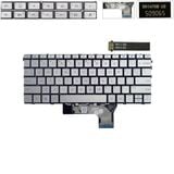  Bàn phím HP Envy X360 16 AD 852-48325-00A US Phím bạc Chữ đen Đèn Nút nguồn Không khung & Envy X360 13 BF 14 FA 16 AC 16 AC0023DX 16 AD0013DX (ORG +) 