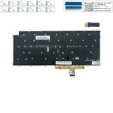  Bàn phím LG Gram 14ZD90P US SN8000B1-US Phím trắng Chữ đen Đèn không khung & Gram 14Z90Q 14Z90P 14T90R 14Z90R 14Z95P 14U70Q (ORG +) 