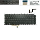  Bàn phím LG Gram 16Z90SP AEW74233927 KT0122L2JK03 EU (Enter nhỏ) Phím đen Chữ trắng Đèn Số Không khung (ORG +) 