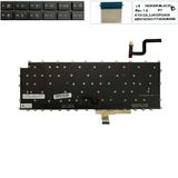  Bàn phím LG Gram 16Z90SP AEW74233927 KT0122L2JK03 EU (Enter nhỏ) Phím đen Chữ trắng Đèn Số Không khung (ORG +) 