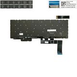  Bàn phím Lenovo Legion Pro 5 16IRX10 US SN21K16706 Phím đen Chữ trắng Đèn Số Nút AI Không khung & Legion Y7000P IRX10 IAX10 năm 2025 Legion Pro 5 16IAX10 16IAX10H 16ADR10 16AHP10 (ORG +) 