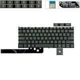  Bàn phím Lenovo IdeaPad Slim 3 14APH10 5CB1Q62706 US Phím ghi Chữ trắng Xuyên đèn Cáp dài kèm Nút AI Không khung & 3 14IRH10 6K+NNATM.01A (ORG +) 