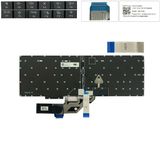  Bàn phím Lenovo ThinkPad E16 Gen 2 US 5M11N99906 Phím đen Chữ trắng Đèn Số nút AI Chuột Không khung SN21K54356 (ORG +) 