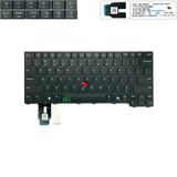 Bàn phím Lenovo ThinkPad T14 GEN 5 SN21M38274 US Phím đen Chữ trắng Đèn Nút chuột kèm Khung Nút AI & P14S L14 Gen5 FRU 5N21M38296 (ORG +) 