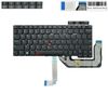  Bàn phím Lenovo Thinkpad X13 Gen 4 Type 21EX 21EY B0D9267K62 US Phím đen Chữ trắng Đèn & 22C62411-FPC (ORG +) 