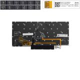  Bàn phím Lenovo ThinkPad Carbon X1 Gen 9 2021 SN20Z77386-01 US Phím đen Chữ trắng Đèn Nút chuột Không khung (HCP +) 
