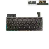  Bàn phím Macbook Pro Retina 13 A1708 EMC 2978 Song ngữ Nhật Phím đen Chữ trắng Đèn Nút nguồn Không khung năm 2016 2017 & EMC 3164 MLL42 MPXQ (ORG +) 