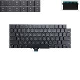  Bàn phím Macbook Pro 14 M1 A2442 US Phím đen Chữ trắng Đèn Không khung năm 2021 & Pro 16 A2485 (ORG +) 