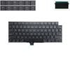  Bàn phím Macbook Pro 14 M1 A2442 US Phím đen Chữ trắng Đèn Không khung năm 2021 & Pro 16 A2485 (ORG +) 