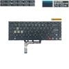  Bàn phím MSI Thin 15 B13VE US NSK-FD5BN A00 Phím đen Chữ trắng Đèn Led màu xanh Nút AI Không khung & Thin 15 B12UC B12VE B13UC B13UDX B2RVE MS-16R8 (ORG +) 
