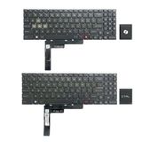  Bàn phím MSI Pulse 15 B13VFK US 4B+NK101.061 Phím đen Chữ trắng Đèn RGB Nút nguồn Không khung Cáp LED 16pin & Cyborg 15 Air A12V Pulse 15 B13VGK (MS-1585) (ORG +) 