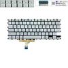  Bàn phím Samsung Galaxy Book NP930XCJ NSK-87BBN US Phím Trắng xanh Chữ đen Đèn Không khung (ORG +) 