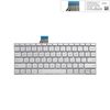  Bàn phím Xiaomi Mi Notebook Air 12.5 US Phím bạc Chữ đen Đèn Không khung Nút nguồn (ORG +) 